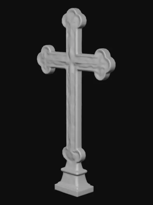 3D model for Ornate Wooden Cross