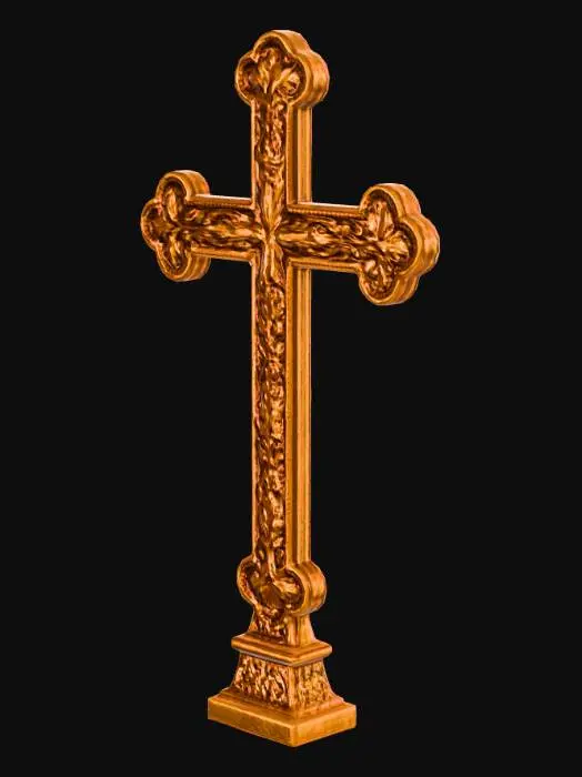 3D model for Ornate Wooden Cross
