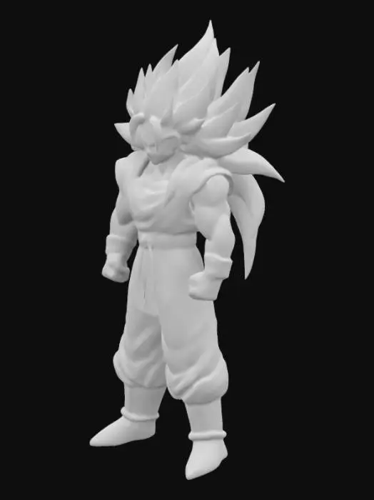3D model for create goku ultra ultra saiyan mode
