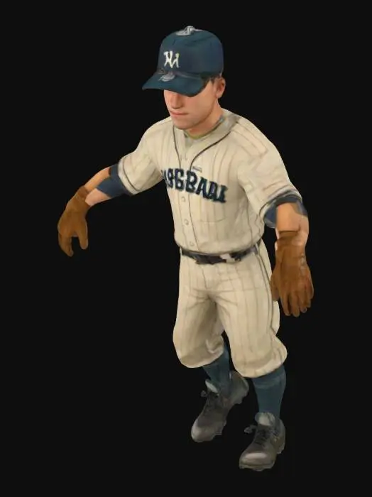 3D model for Vintage Baseball Player