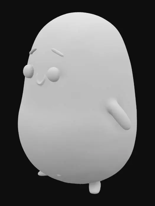 3D model for A Cute Socially Awkward Potato