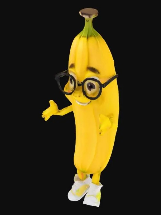 3D model for A socially awkward banana