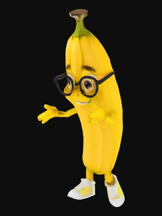 3D model for A socially awkward banana