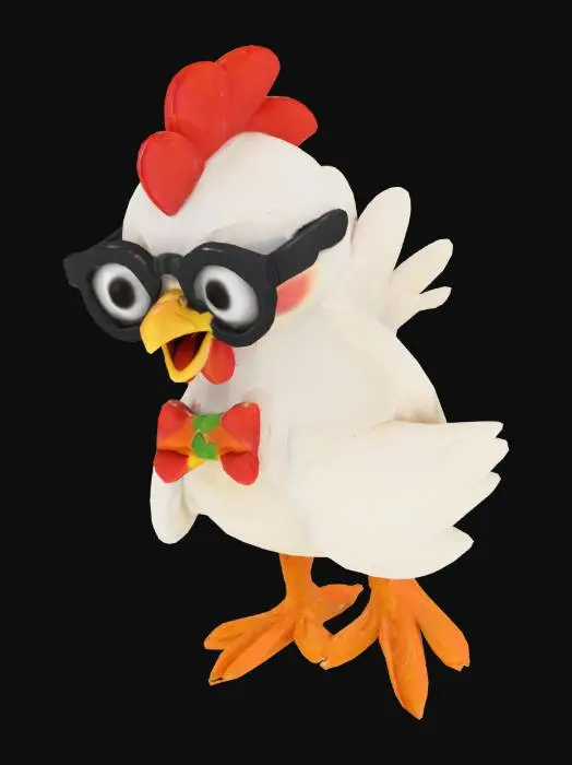 3D model for A socially awkward chicken