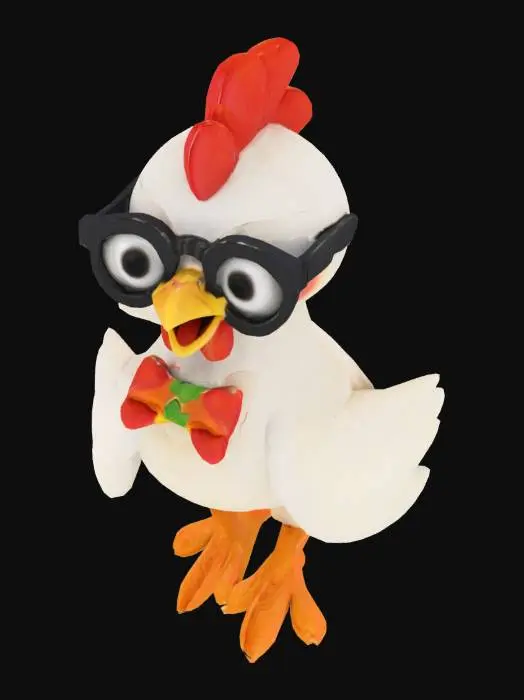 3D model for A socially awkward chicken