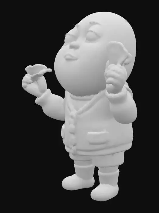 3D model for A Potato Chap eating potato chips