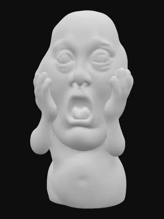 3D model for The Scream Potato