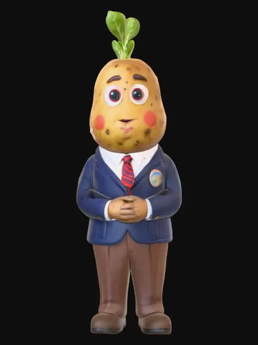 3D model for Potato school boy