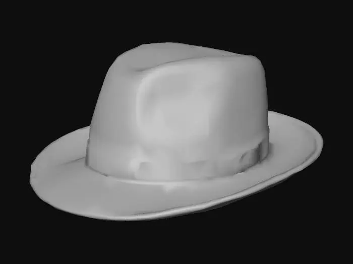 3D model for Circuit Board Fedora – green PBR surface with gold traces, slightly worn for realism.