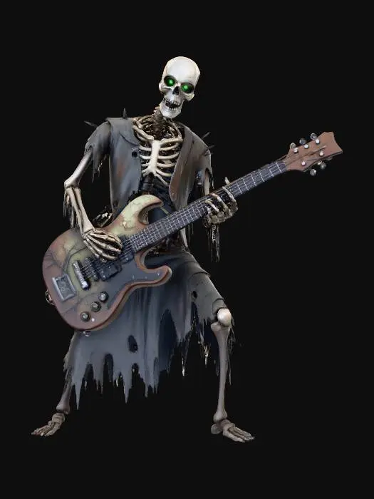 3D model for the dead guitarist creepy, #Halloween2025#