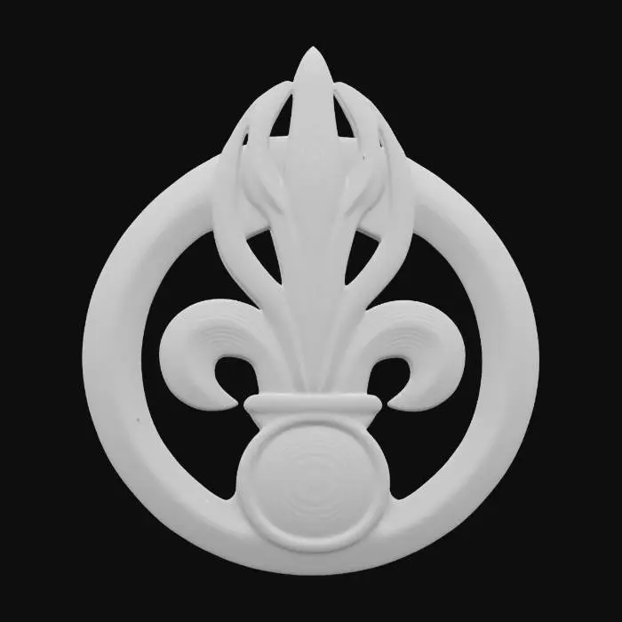3D model for Ornate Gold Emblem green Beret