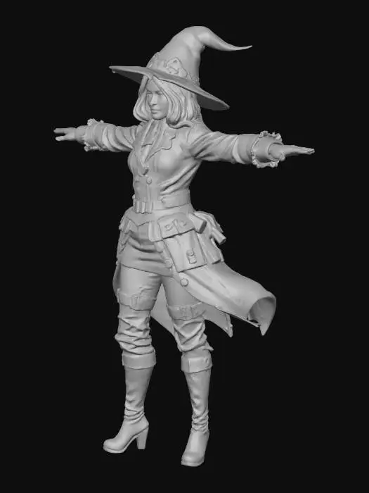 3D model for Witch Warrior