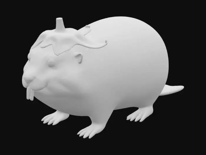 3D model for Eggplant Beaver