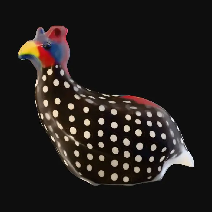 3D model for Spotted Ceramic Bird