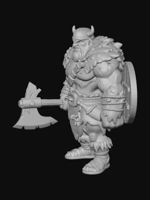 3D model for Iron Axe Berserker