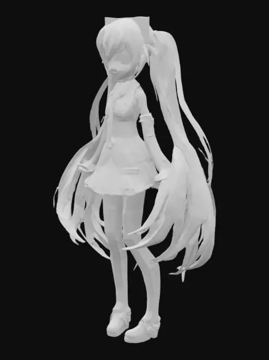 3D model for Vocaloid hatsune miku