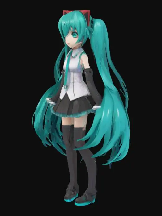 3D model for Vocaloid hatsune miku