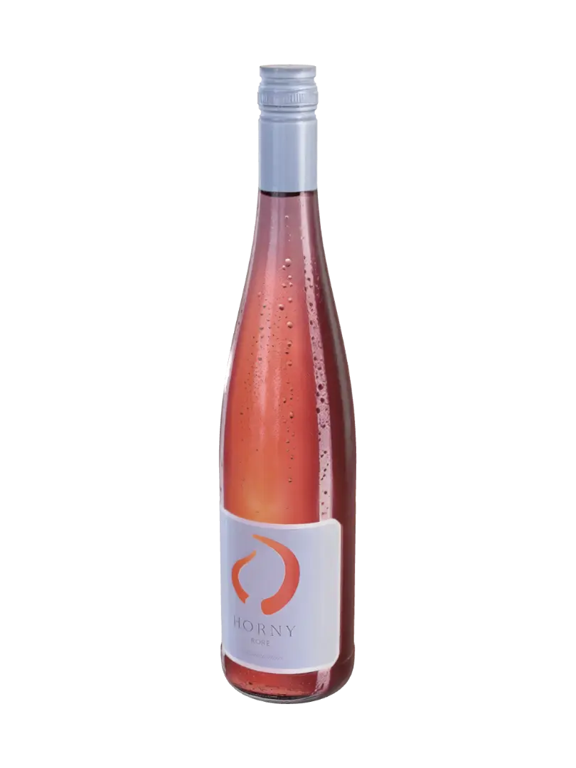 Horny Rosé Bottle - Glassware 3D model, vytvořený pomocí AI