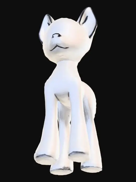 3D model for Blank Pony Template 1
