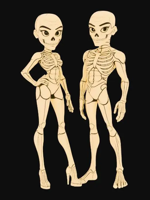 3D model for Stylized Figures Sketch