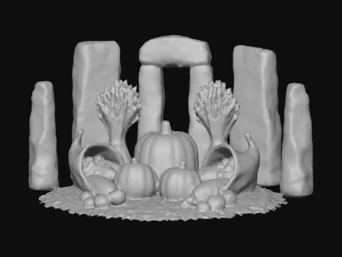 3D model for Harvest Blessings #Thanksgiving