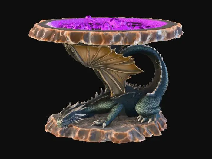 3D model for Dragon's Amethyst Table