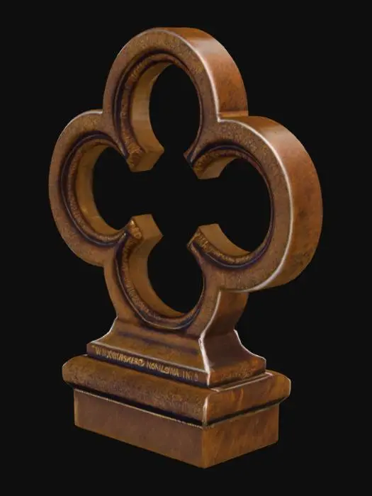 3D model for Gothic Cross Emblem