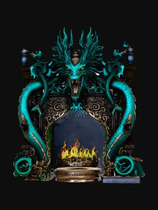 3D model for Dragon's Hearth