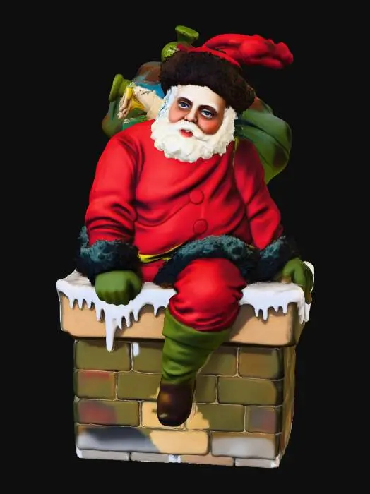 3D model for Santa on the Chimney, #Christmas2025#