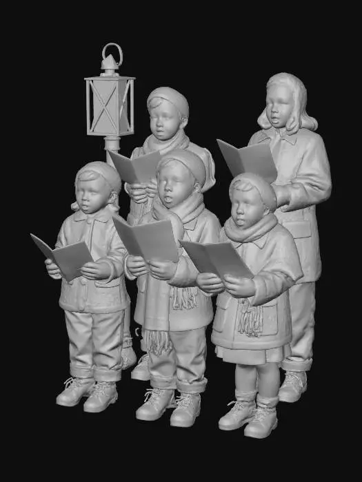 3D model for Caroling Children, #Christmas2025#