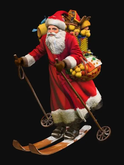 3D model for Santa on Skis, #Christmas2025#