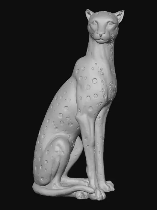 3D model for Golden Cheetah Sculpture