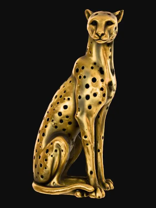 3D model for Golden Cheetah Sculpture
