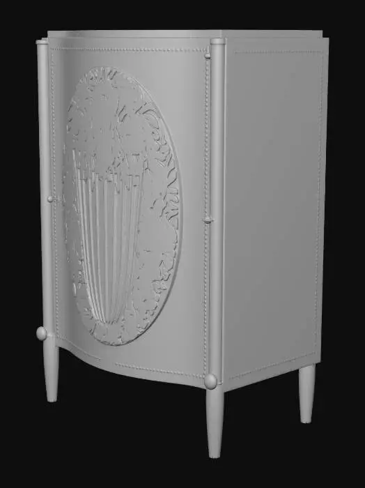 3D model for Ornate Floral Cabinet