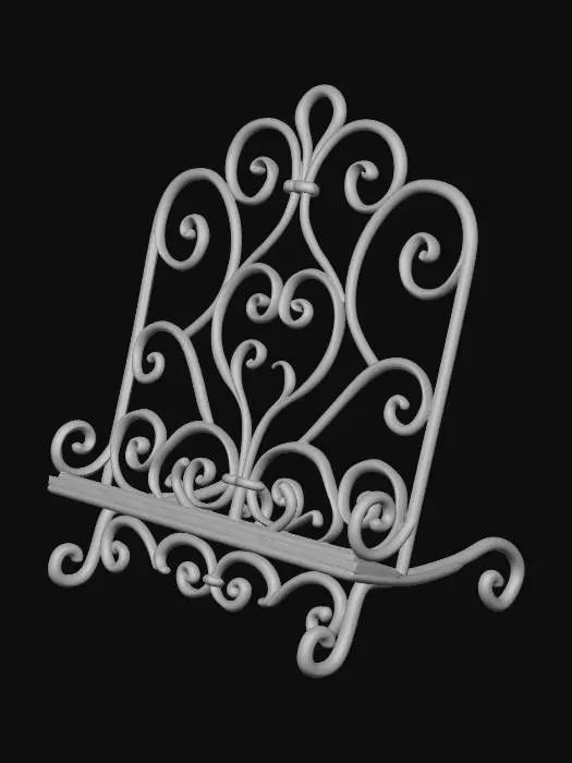 3D model for Wrought Iron Book Stand
