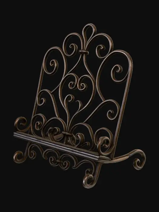 3D model for Wrought Iron Book Stand