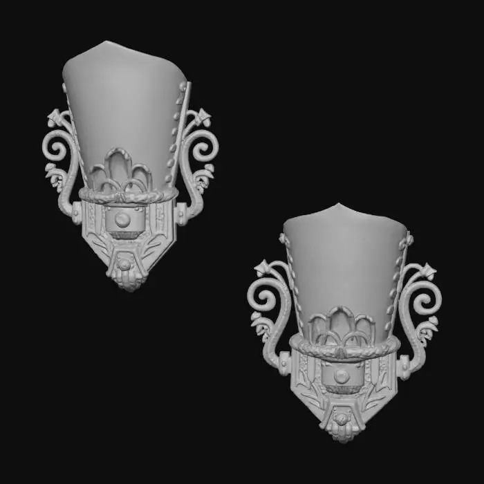 3D model for Antique Art Deco Sconces