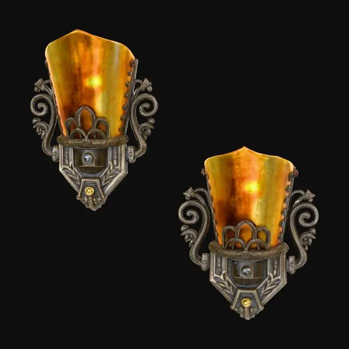 3D model for Antique Art Deco Sconces