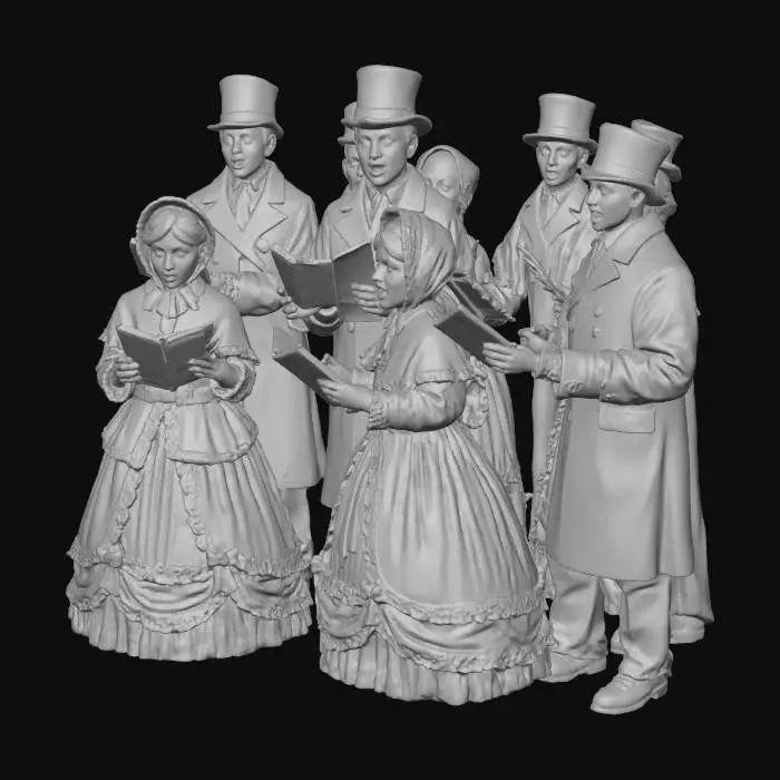 3D model for Victorian Carolers, #Christmas2025#