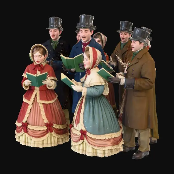 3D model for Victorian Carolers, #Christmas2025#