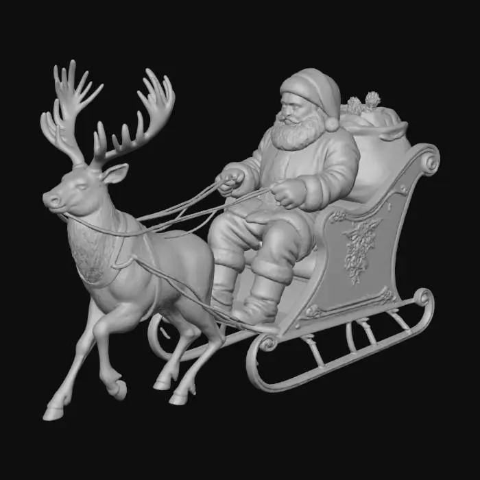 3D model for Santa's Sleigh Ride, #Christmas2025#