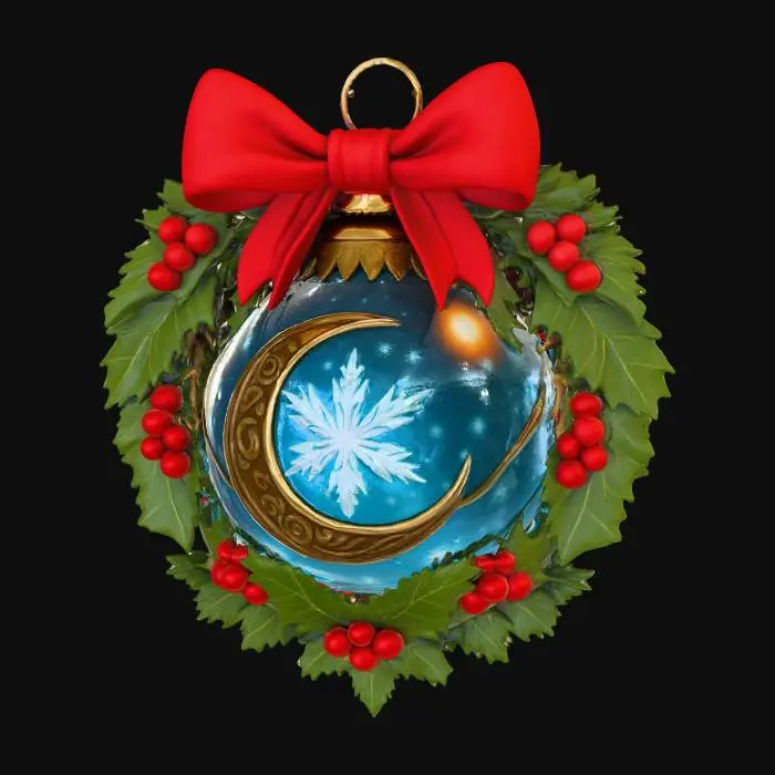 3D model for Moonveil Holiday Ornament , #Christmas2025#