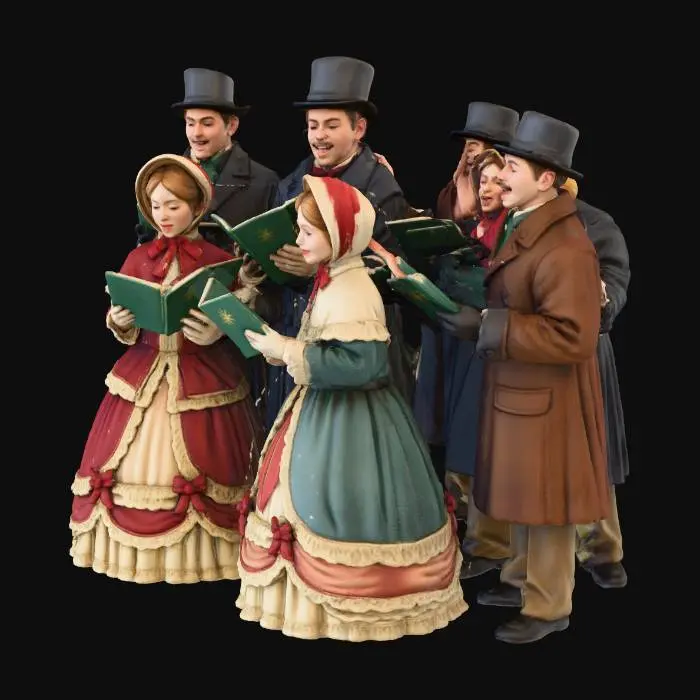 3D model for Victorian Carolers