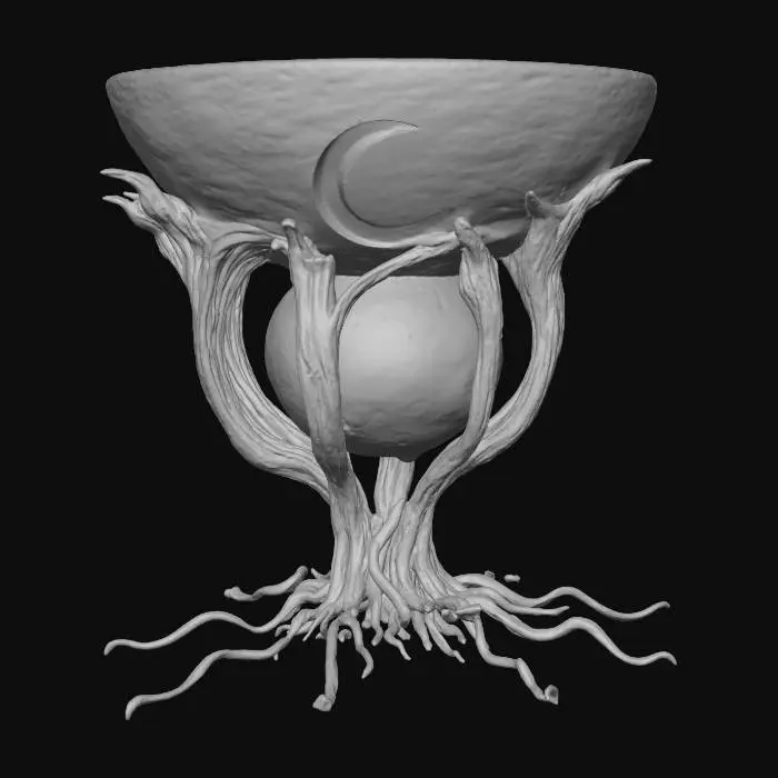 3D model for Ceremonial Moonveil Fire Bowl , #Christmas2025#