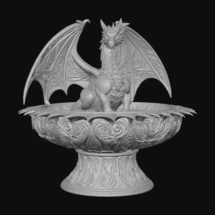 3D model for Dragon Fountain