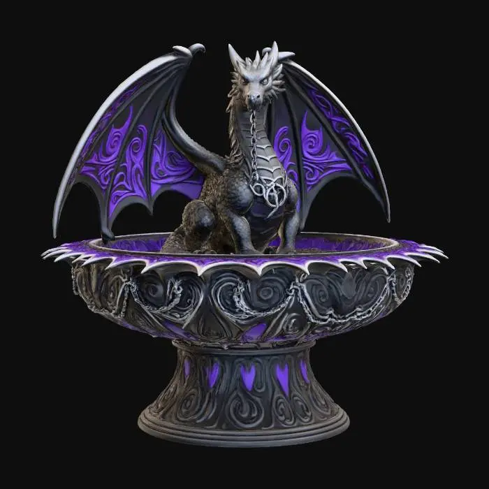 3D model for Dragon Fountain