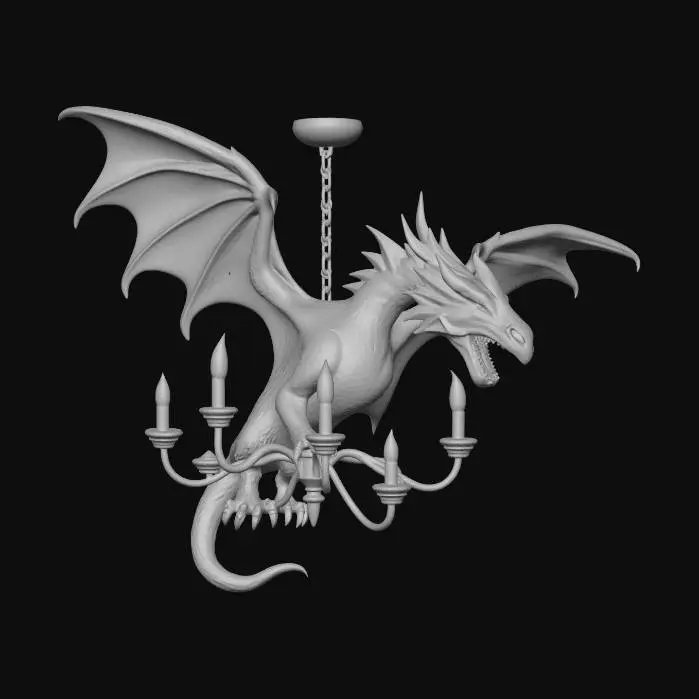 3D model for Dragon Chandelier