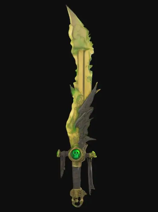 3D model for Necroflame Blade skeletton, #arch#