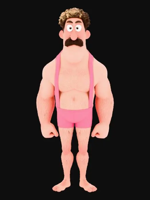3D model for Pink Suspenders