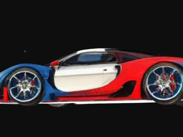 3D model for Parisian Speedway, Bugatti, Chiron, hypercar, dream car, photorealiste